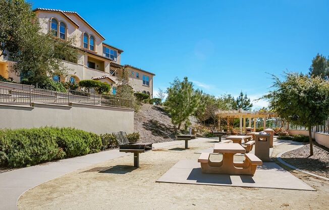 Picnic Area And BBQ at Ocean Air, San Diego California