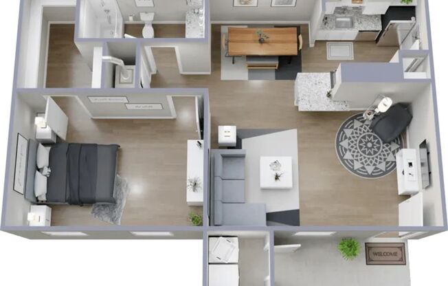 1 bed, 1 bath, 710 sqft, $1,236, Unit 2148