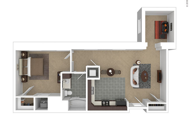 1 bed, 1 bath, 932 sqft, $2,299