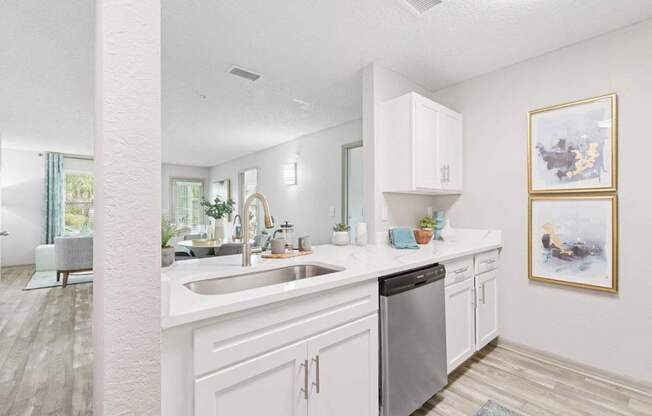 Model kitchen at Mirage on Kernan Apartments in Jacksonville, FL