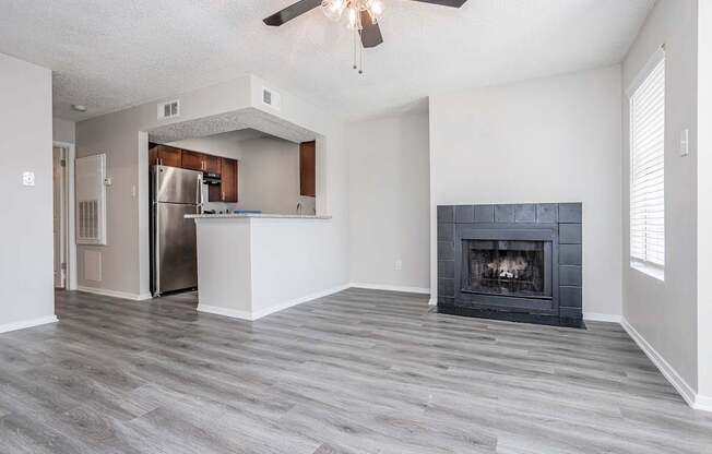 Oak Tree Village Living Room 1 Bedroom