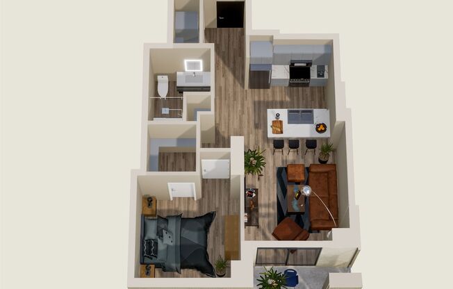 1 bed, 1 bath, 658 sqft, $2,725, Unit 819