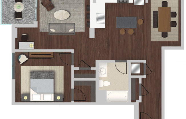 1 bed, 1 bath, 900 sqft, $2,573, Unit 204