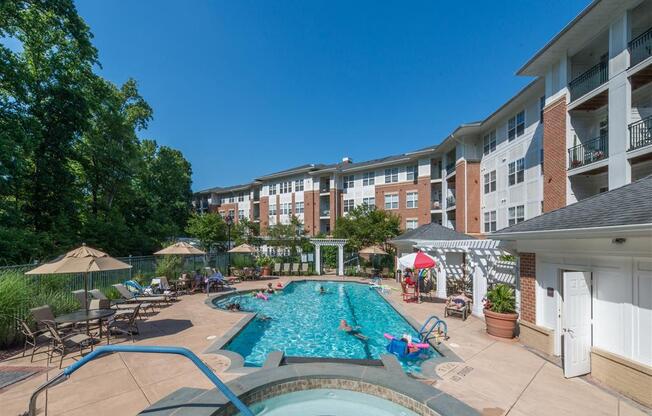 Heated Swimming Pool and Spa at Evergreens at Columbia Town Center, Columbia, 21044