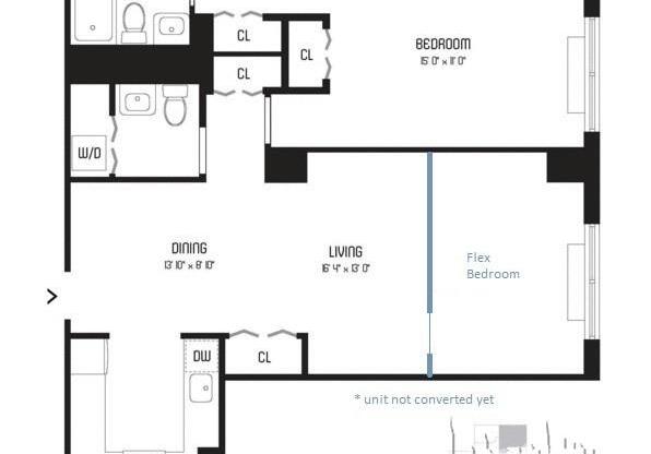 2 beds, 2 baths, 850 sqft, $6,100, Unit 17B