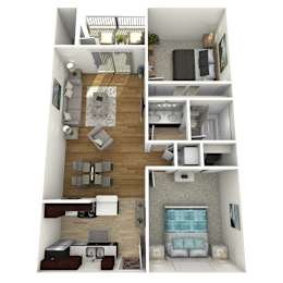 2 beds, 1 bath, 777 sqft, $1,419
