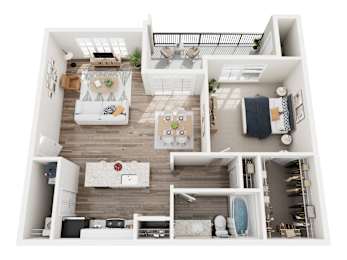 1 bed, 1 bath, 825 sqft, $1,503