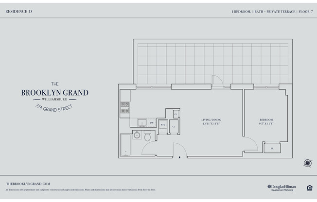 1 bed, 1 bath, $4,239, Unit 7D