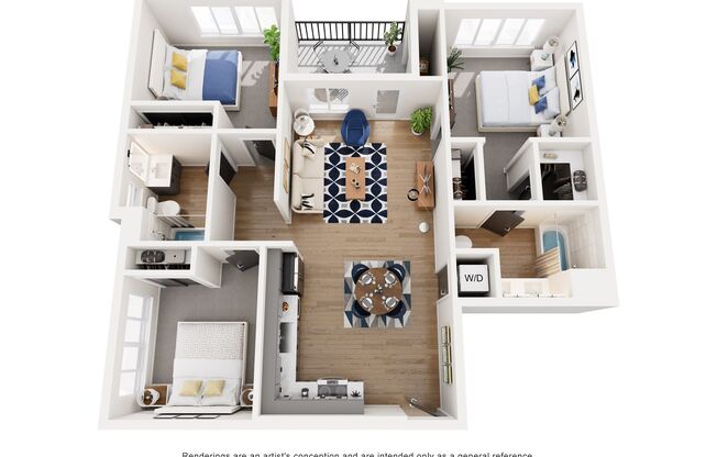 3 beds, 2 baths, 1,144 sqft, $3,750, Unit 312