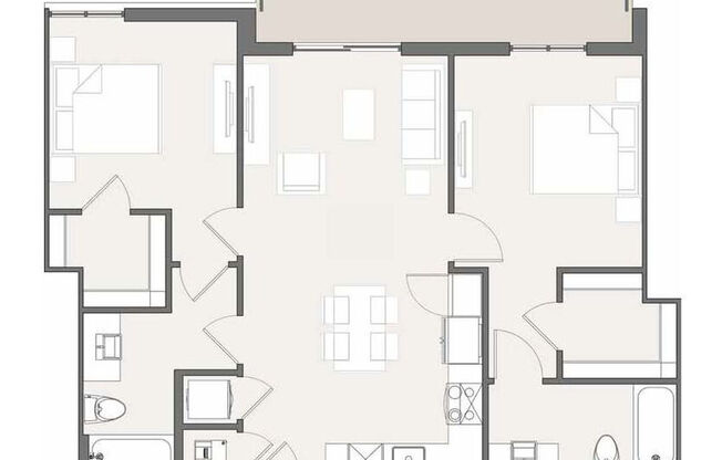 2 beds, 2 baths, 935 sqft, $3,309