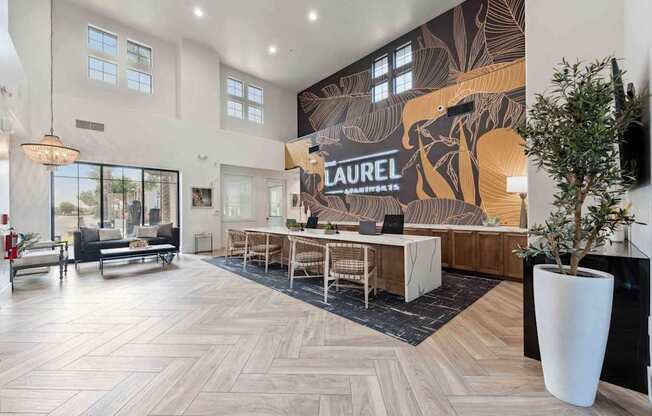 Clubhouse With Kitchen at The Laurel Apartments, Chandler, AZ