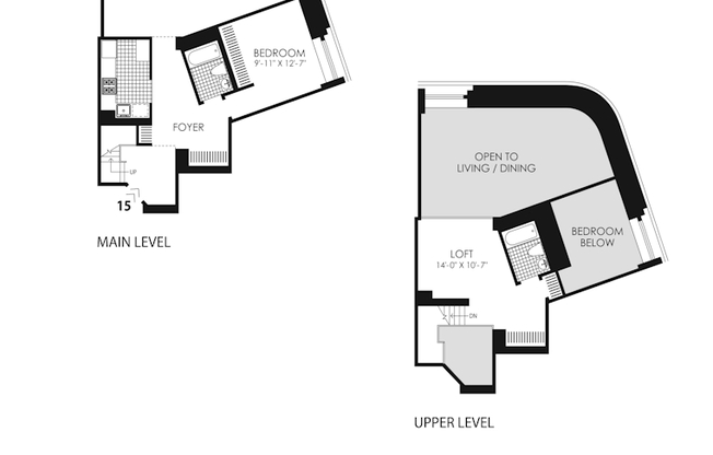 1 bed, 2 baths, $9,695, Unit 615