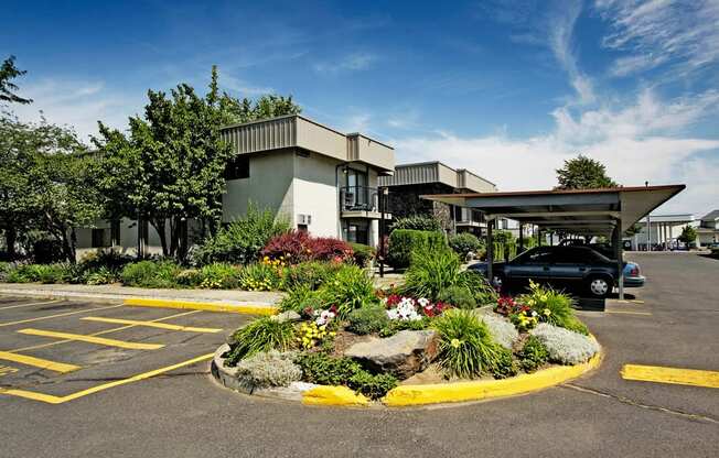 Property Entrance at Quadrangle Apartments, Spokane