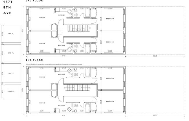 1 bed, 1 bath, $3,500, Unit 2-R