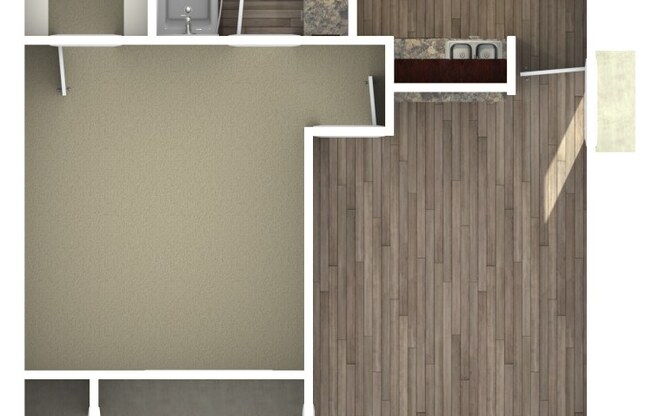 1 bed, 1 bath, 518 sqft, $824