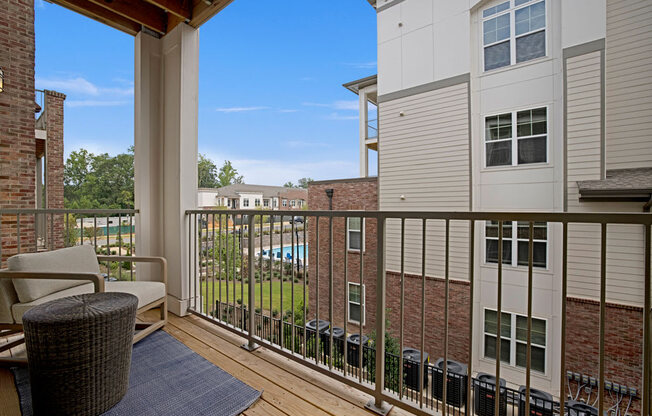 Second story balcony at Apartments @ Eleven240, Charlotte