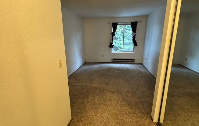 2 Bedroom 1 Bath Burien Condo 995sf, Fireplace, Balcony, One Car Garage with Storage
