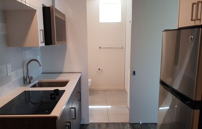 741 Harvard Modern studios with w/d in unit!