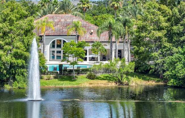 the pond at Verano apartments