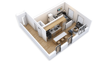 1 bed, 1 bath, 721 sqft, $1,805