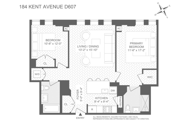 2 beds, 2 baths, $7,600, Unit D607