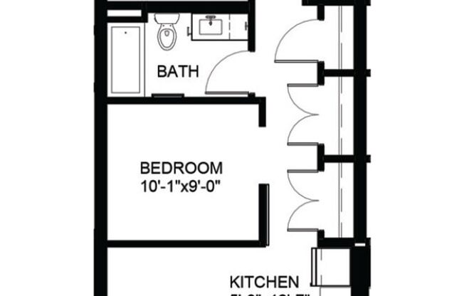 2 beds, 1 bath, 676 sqft, $1,895, Unit 411