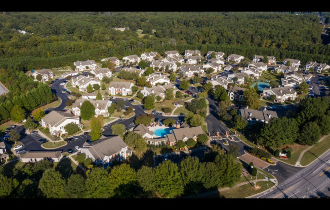 Aerial view of entire property