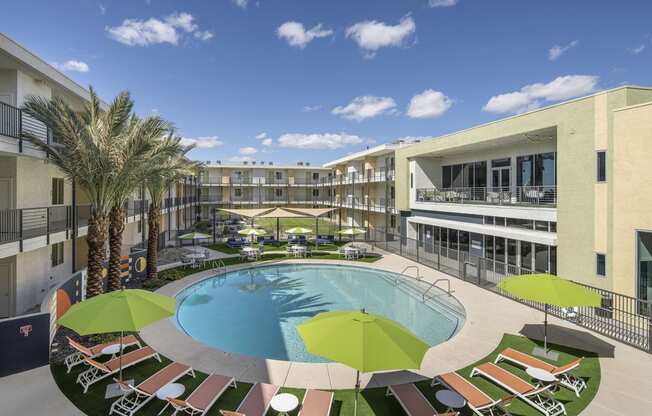 Full Pool View at Cabana Bridges Apartments in Tucson Arizona