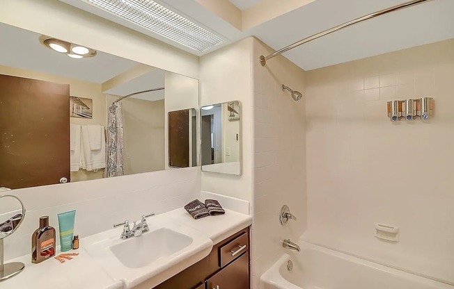 bathroom staged