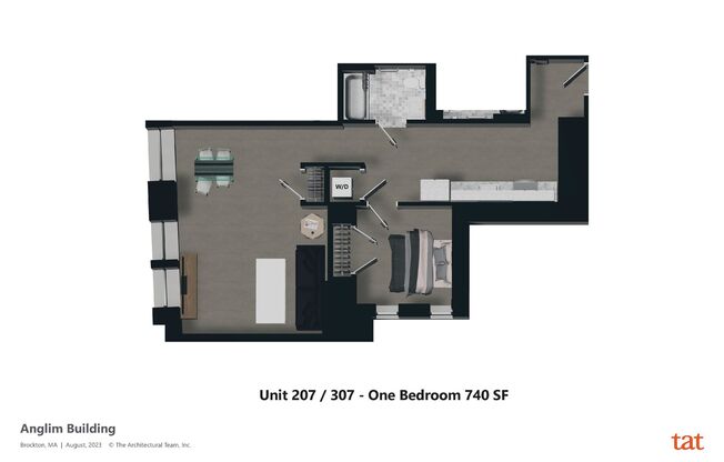 1 bed, 1 bath, 746 sqft, $2,200, Unit Unit #207