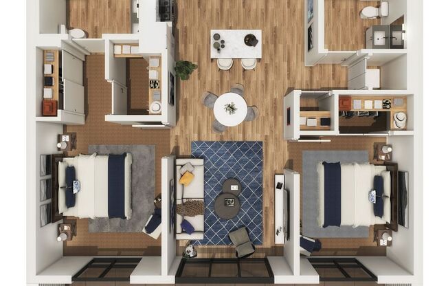 2 beds, 2 baths, 1,156 sqft, $3,891, Unit 303