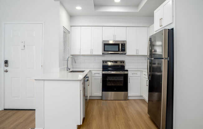 Kitchen with Stainless Steel Applicances