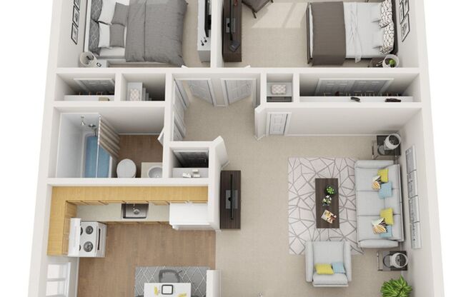 2 beds, 1 bath, $1,395, Unit 3230-15