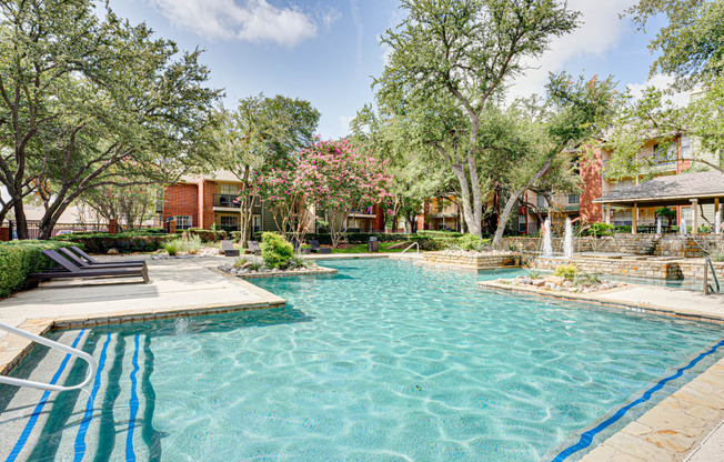 Outdoor Swimming Pool at Hunters Hill, Dallas, TX, 75287