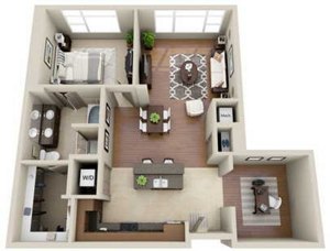 1 bed, 1 bath, 1,042 sqft, $3,959