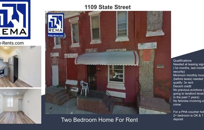 Beautiful 2 bedroom House in Heart or West Philly