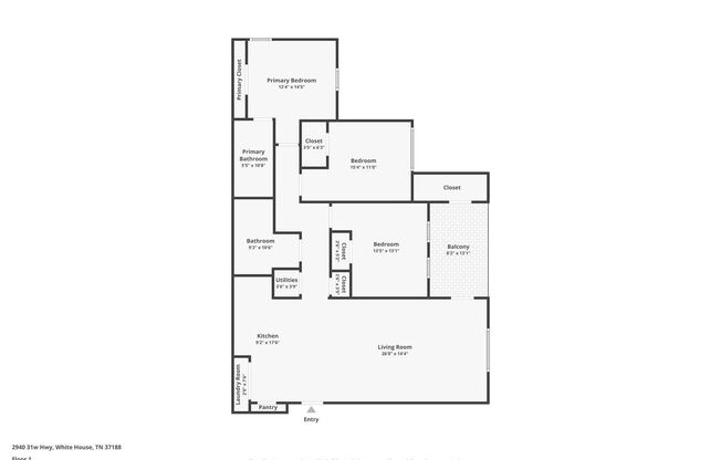 3 beds, 2 baths, 1,440 sqft, $1,520, Unit V108