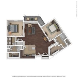 2 beds, 2 baths, 1,266 sqft, $1,906