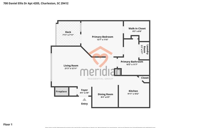 1 bed, 1 bath, $1,590