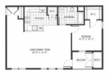 1 bed, 1 bath, $2,160