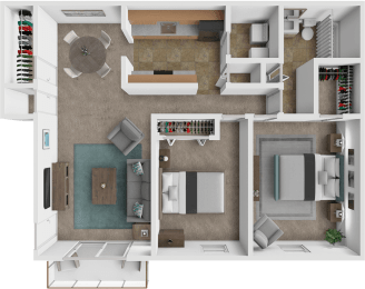 2 beds, 1 bath, 943 sqft, $1,055