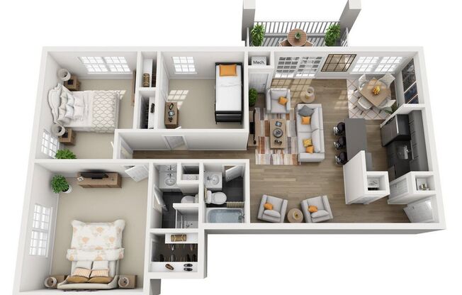 3 beds, 2 baths, 1,340 sqft, $2,195