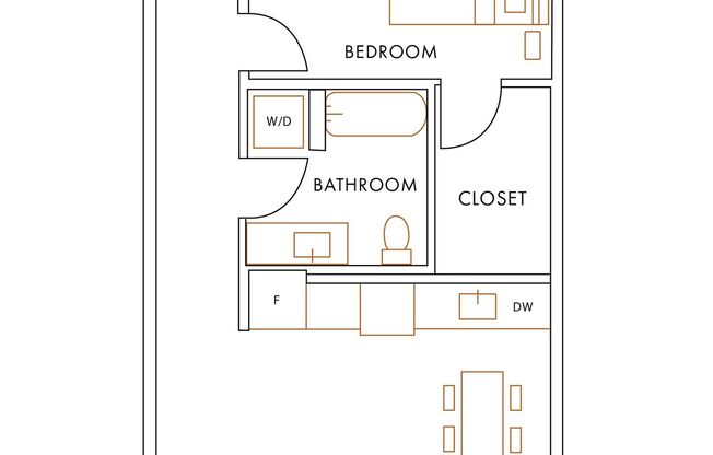 1 bed, 1 bath, 807 sqft, $2,300, Unit 212