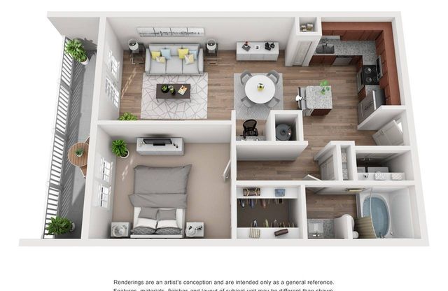 1 bed, 1 bath, 756 sqft, $1,732