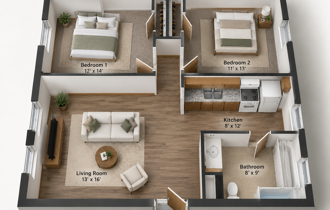 Charming Highland Park | Pet-Friendly Apartments Near Ford Parkway ~ Central A/C and Off Street Parking Available