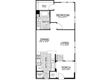 1 bed, 1 bath, 753 sqft, $2,748