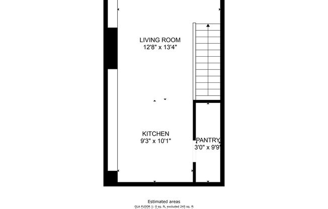 1 bed, 1 bath, 600 sqft, $1,250