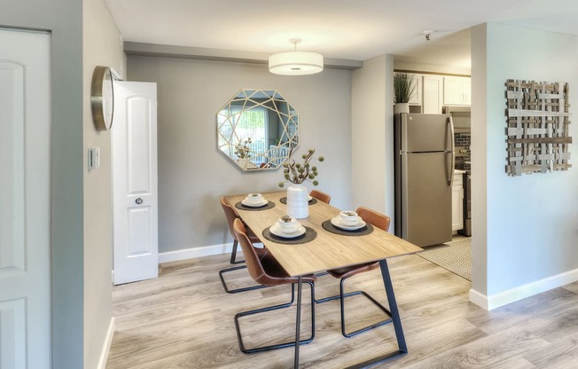 Fully Equipped Dining Area, at Eagle Creek Apartments, Westmont, IL