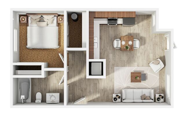 1 bed, 1 bath, 635 sqft, $1,409, Unit 3930-205