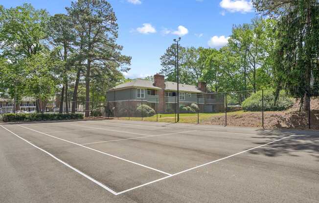 Tennis court at Lexington on the Green, North Carolina